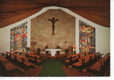 Ansichtskarte Walster - Mariazell, Innenansicht Bruder-Klaus-Kirche